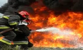 حریق گسترده در انبار سیلندر گازمایع در قم ۷ مصدوم به جاگذاشت