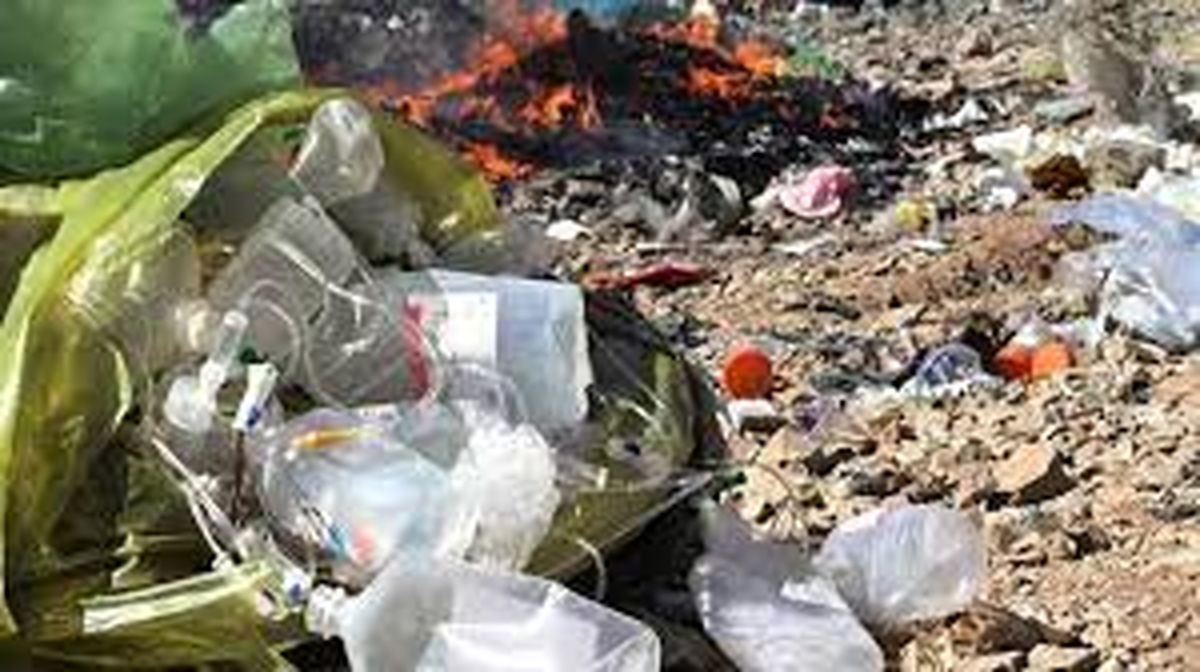 محل دفن زباله های بیمارستانی کرمانشاه مورد تأیید محیط زیست نیست