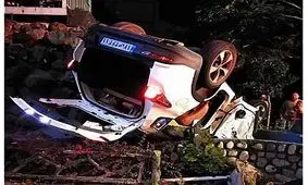 5 تصویر باورنکردنی از تصادف عجیب در شمال تهران/ عکس