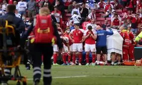 دقایق هولناک شوک کریستین اریکسن به روایت تصویر/ عکس