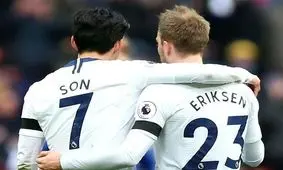 هیونگ‌مین سون به سبک لوکاکو گلش را به اریکسن تقدیم کرد/ عکس