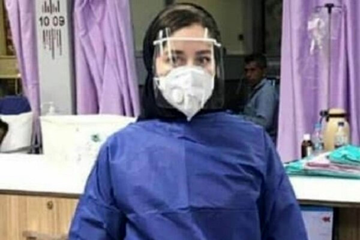 تندیس نصب شده از شهیده نرجس خانعلی زاده در میدان شهر کلاچای استان گیلان/ ویدئو