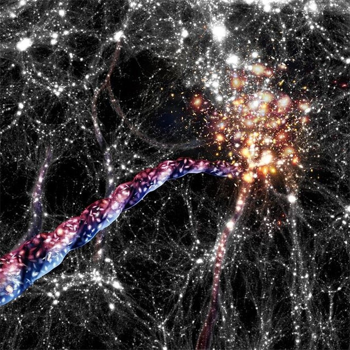 کشف بزرگ‌ترین ساختار کهکشانی در چرخش