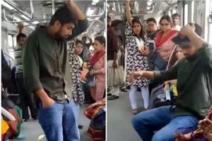اقدام غیراخلاقی مسافر برای تصاحب صندلی در مترو/ ویدئو