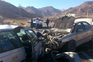 ۴ کشته در پی واژگونی سواری ۴۰۵ در ورودی شهر مشهد