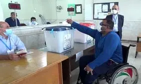 اعضای تیم ملی پاراوزنه برداری و پارادومیدانی رأی دادند