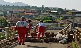 امدادرسانی به حادثه  دیدگان ریزش پل رانکوه املش