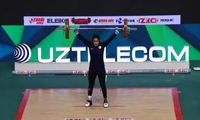 تاریخ سازی دختر وزنه بردار ایران در قهرمانی جوانان جهان/ یکتا جمالی در یک ضرب برنز گرفت