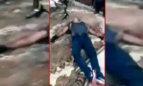 مرگ سارق توسط صاحبخانه/ ویدئو