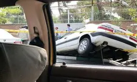 واژگونی پژو در ورزقان/دونفر کشته شدند