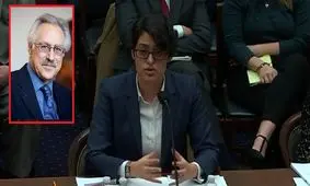 دختر سیدجواد طباطبایی به هیات آمریکایی در وین پیوست/ عکس