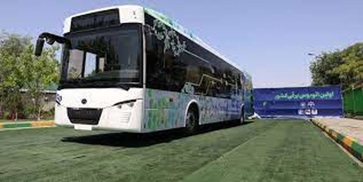رونمایی از اولین اتوبوس برقی ساخت داخل در مشهد