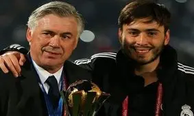 آنچلوتی پسرش را به کادر فنی رئال مادرید می‌برد