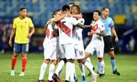 شکست کلمبیا برابر پرو در کوپا آمریکا