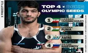 یزدانی و حسین‌خانی تنها آزادکاران ایران در سیدبندی المپیک توکیو هستند