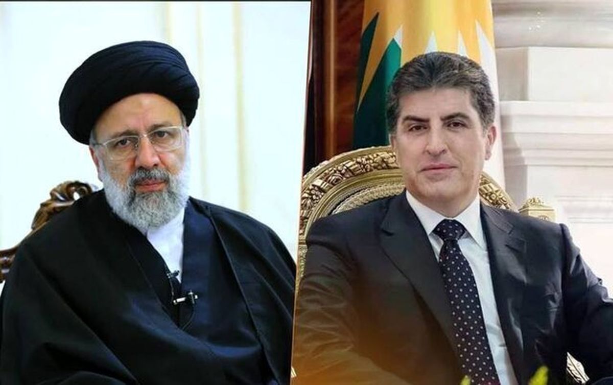 گفتوگوی تلفنی رئیس اقلیم کردستان و رئیسی