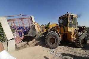 ۵ مورد ساخت‌ وساز غیرمجاز در باغستان قزوین تخریب شد