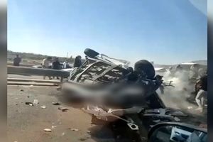 لحظه وقوع تصادف مرگبار در اتوبان قم-تهران/ ویدئو