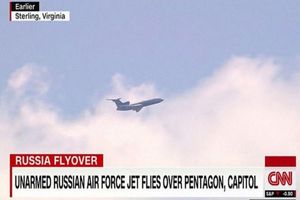 پرواز هواپیمای جاسوسی روسیه بر فراز واشنگتن