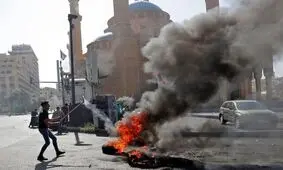 بیروت در آتش/ لبنانی‌ها به خیابان‌ها آمدند/ ارتش وارد عمل شد