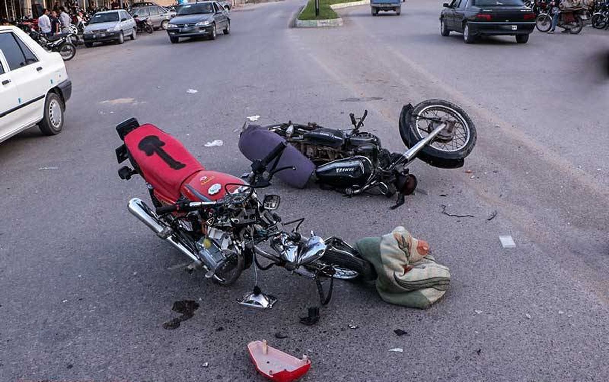 برخورد مرگبار ۲ موتور سیکلت در جویبار
