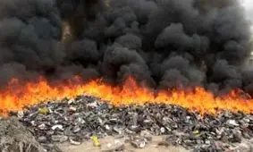 آتش زدن پسماند، بازداشت و جریمه مالی دارد