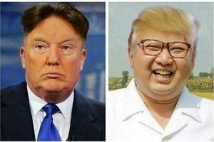 عکسی خنده دار از اوج تنش میان آمریکا و کره شمالی