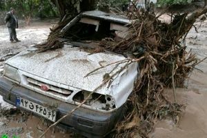 خسارات سیل در شهرستان کلات و امدادرسانی هلال احمر به سیل‌زدگان