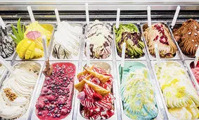 بستنی رشته‌ای!/ ویدئو