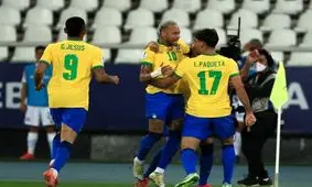 برزیل ۱۰ نفره با حذف شیلی حریف پرو در نیمه‌نهایی شد