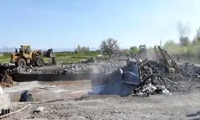 رفع تصرف ۲۱۰۰ مترمربع اراضی در روستای باغ بالا قشم