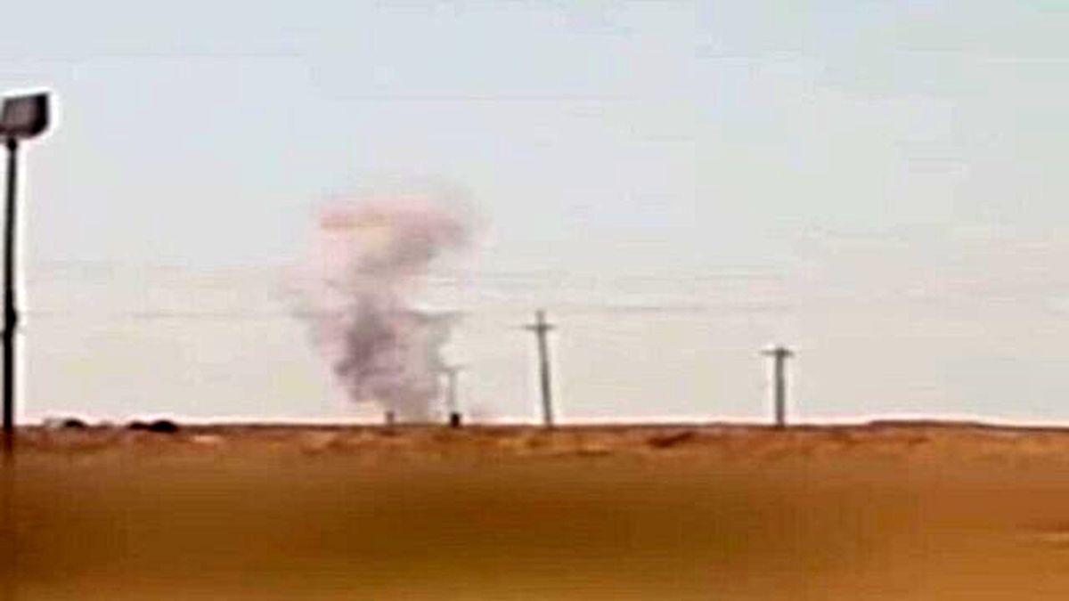 پایگاه آمریکا در میدان نفتی العمر در سوریه مجددا هدف قرار گرفت