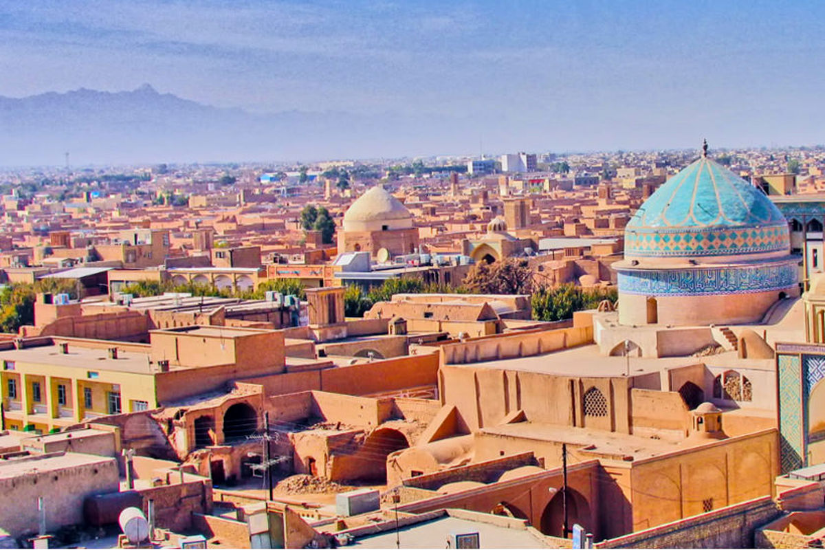 پشت بام یک خانه در یزد!/ تصویر