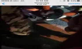 راننده متخلف مامور پليس را زير گرفت و تسليم شد