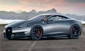 تصاویر رندری خودروی کوپه‌ بوگاتی