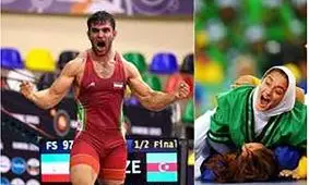 علی شعبانی با زهرا یزدانی ازدواج کرد/ عروس و داماد کشتی گیر هستند/ عکس