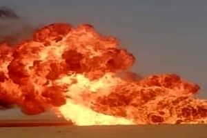 انفجار یک خط لوله گاز در سوریه