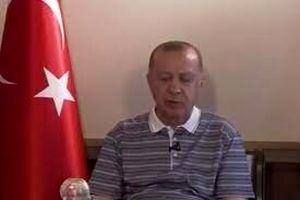 چُرت اردوغان وسط پیام زنده ویدئویی!