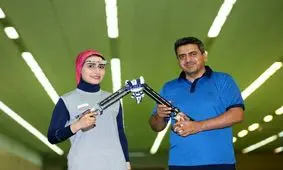 تیم میکس تپانچه بادی ١٠ متر ایران به مرحله نیمه‌‌ نهایی رسید