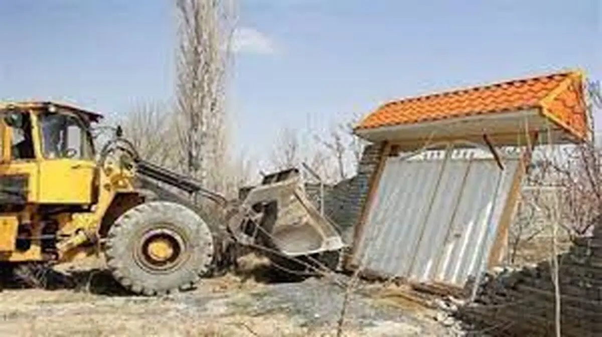 تخریب ویلای یک مسئول در اراضی ملی دماوند