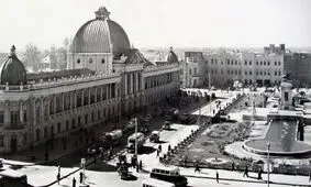 تصویر یکی از خیابان‌های تهران در سال ۱۳۱۹/ عکس
