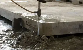 برشکاری حرفه ای با دستگاه واترجت 