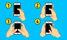 شما موبایلتان را چه مدلی دست می گیرید؟