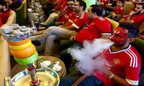 هواداران منچستریونایتد در کافه ای در بغداد