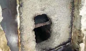 دستبرد 650 میلیونی با شكاف در دیوار بانک