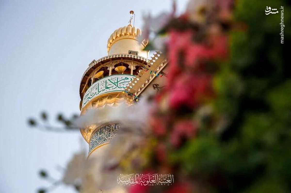 گل آرایی حرم امیرالمومنین (ع)/ تصاویر