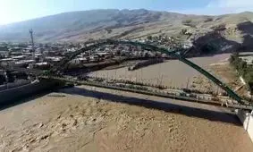 نمایی زیبا از تنگِ تخت چو در استان لرستان