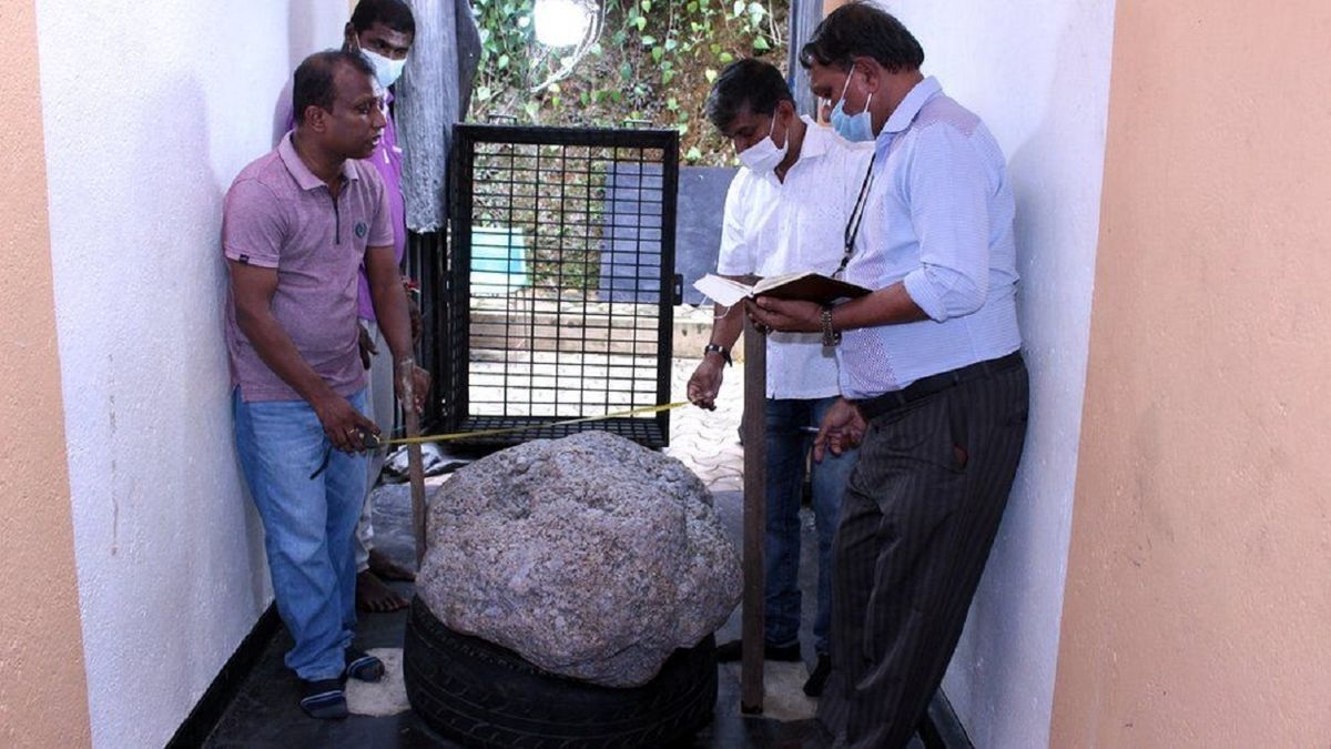 کشف یاقوت کبود ۵۱۰ کیلویی در حیاط خانه مرد سریلانکایی