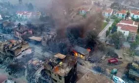 آتش‌سوزی مهیب جنگلی در ترکیه/ بیش از ۱۸۰ نفر مصدوم شدند