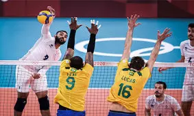 صعود والیبال فرانسه به یک چهارم نهایی المپیک با وجود شکست از برزیل